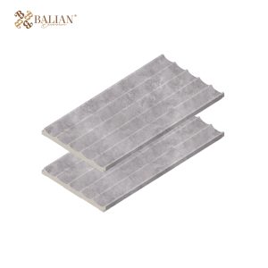 Concave Wide 2 White Stone