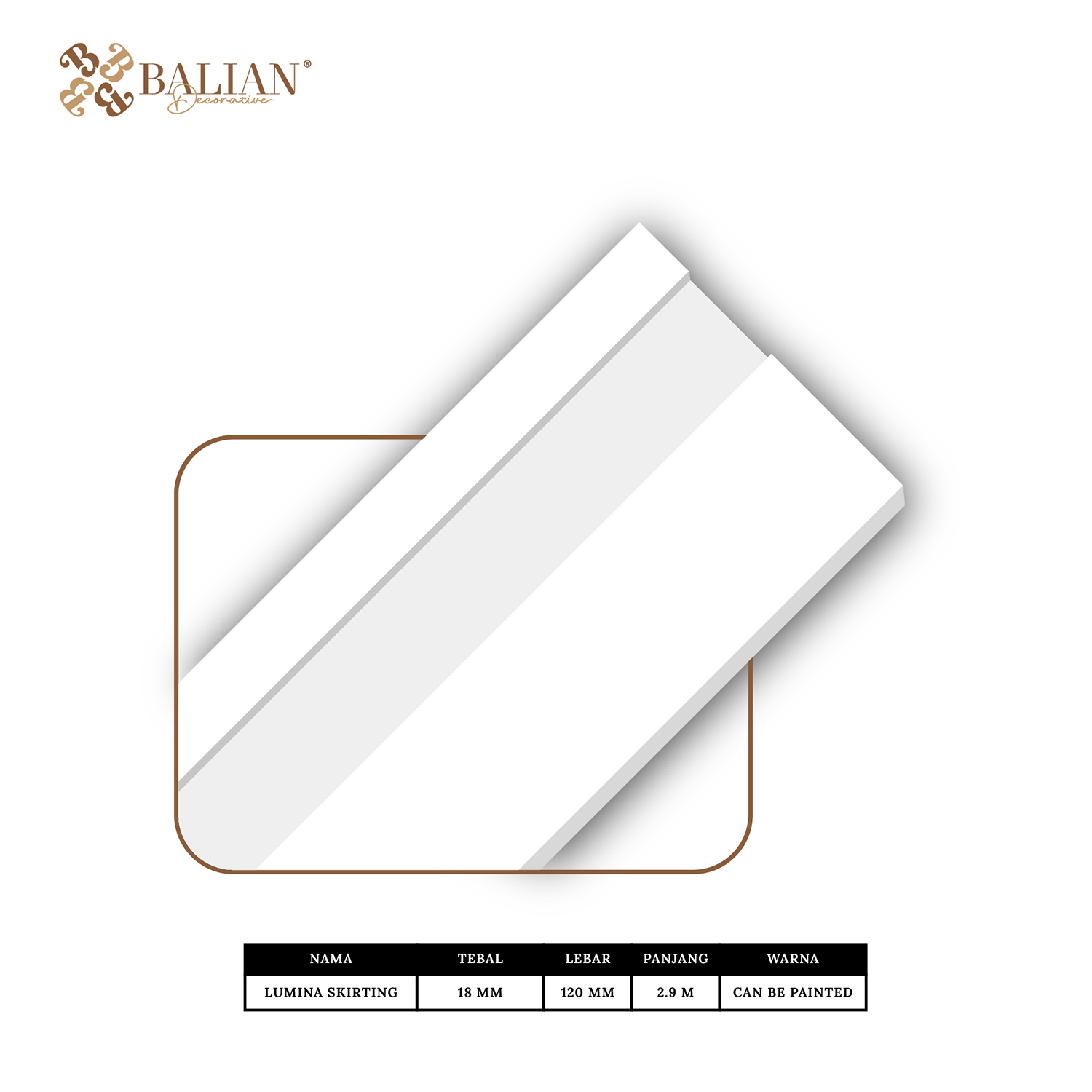 Moulding Lumina Skirting