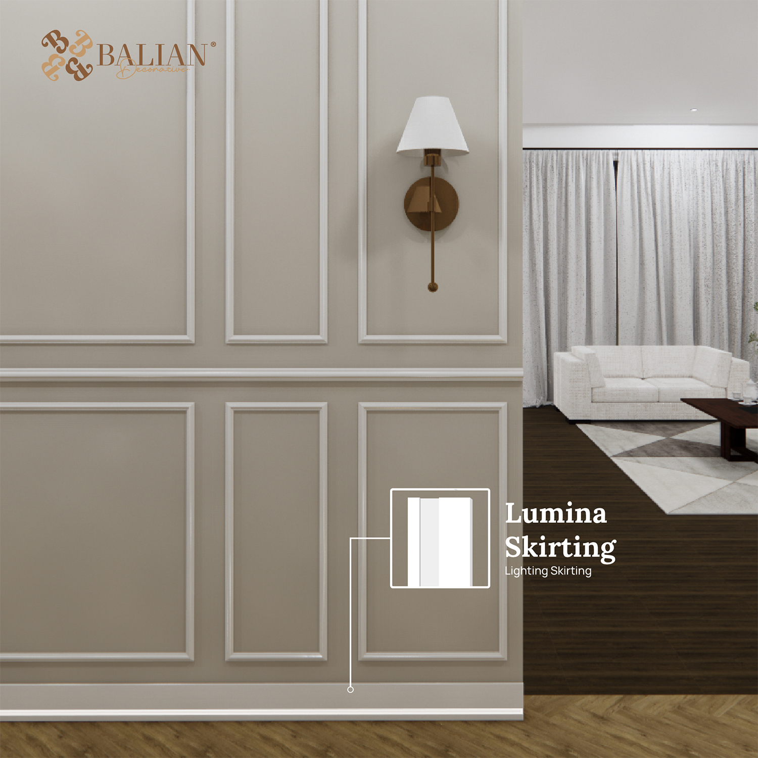 Moulding Lumina Skirting