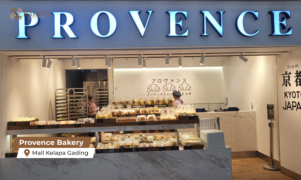 pemasangan wall panel di provence bakery kelapa gading, balian decorative